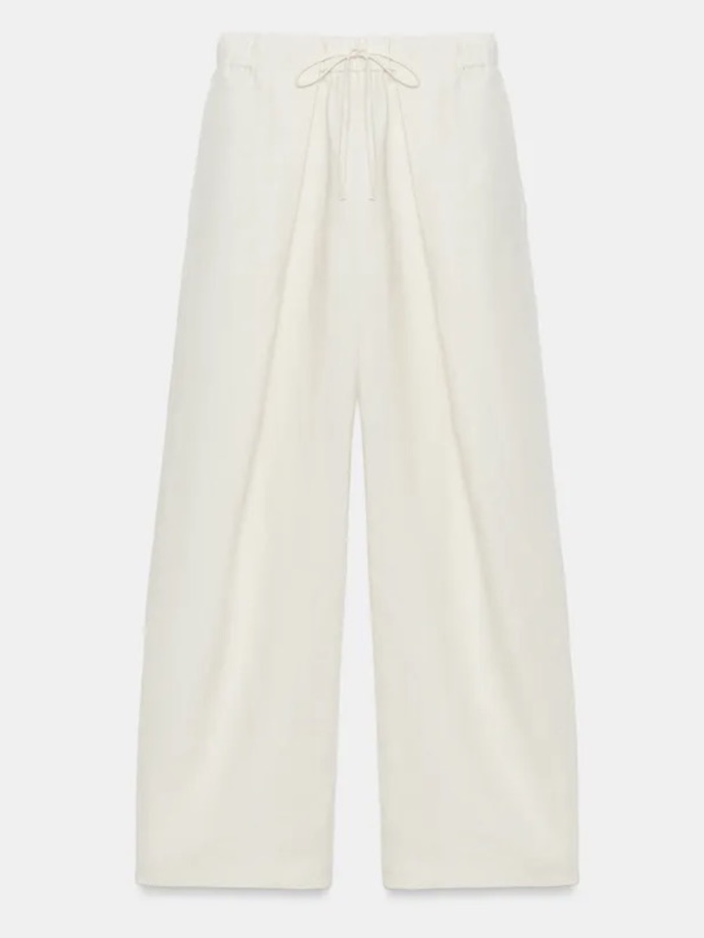 Zara 100% Linen Pleated Pants ZW Collection size small - NWT